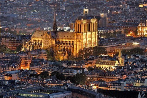 Панорама собора Парижской Богоматери